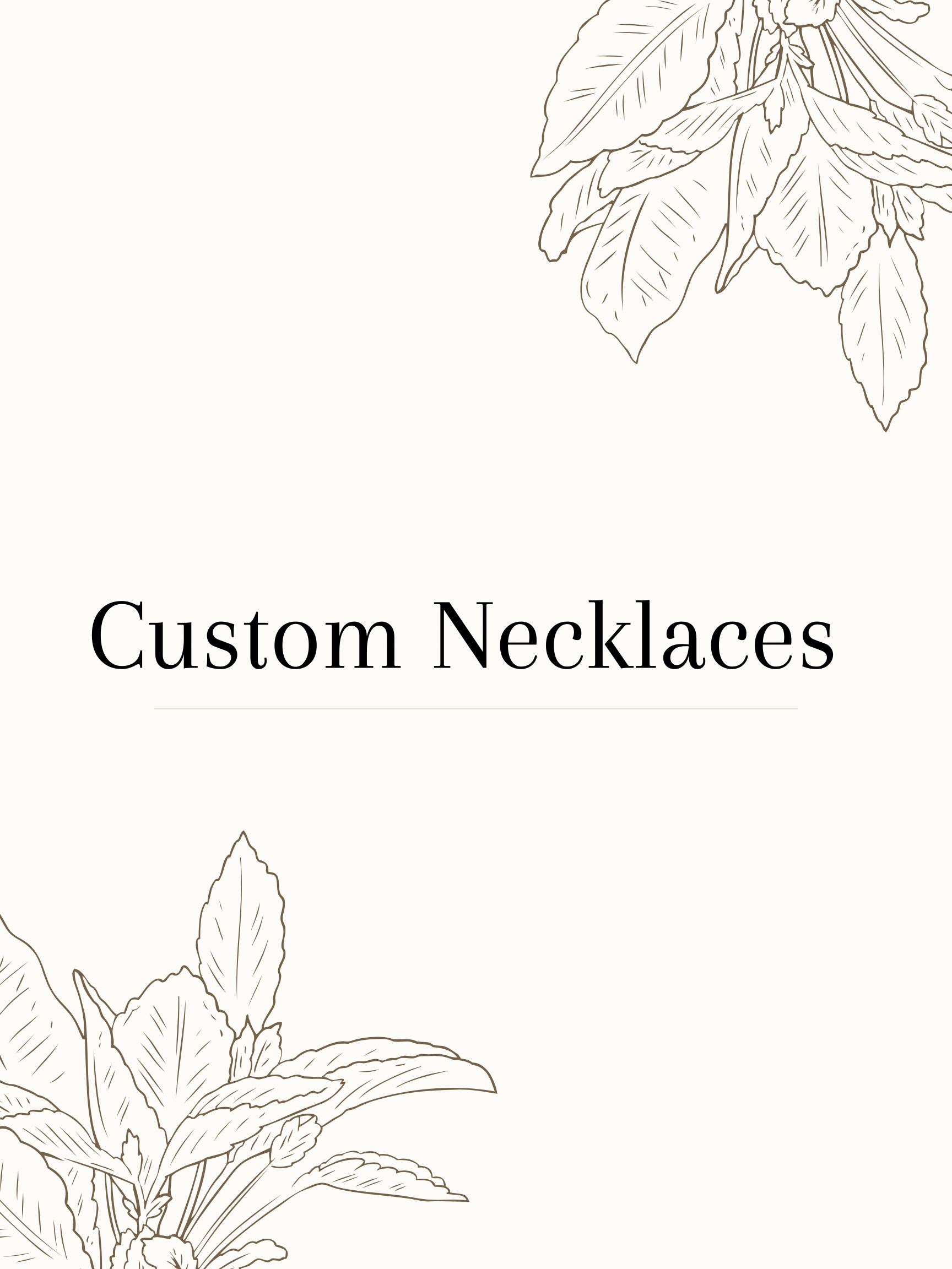 Custom Necklaces