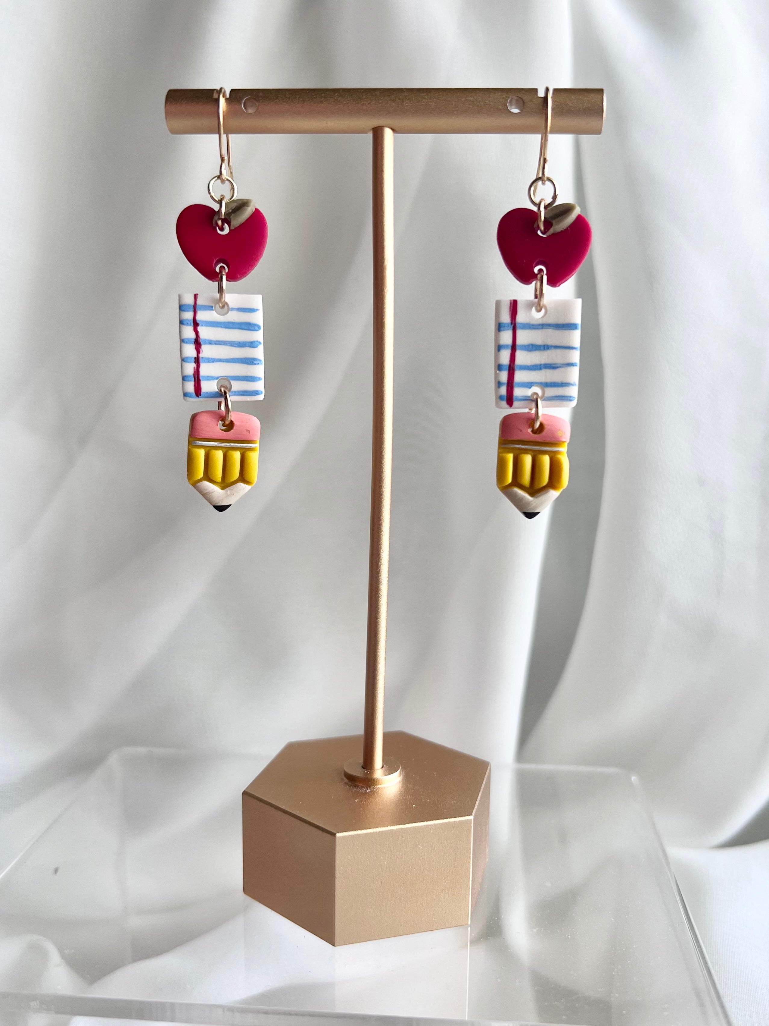 Pencil Bow dangles